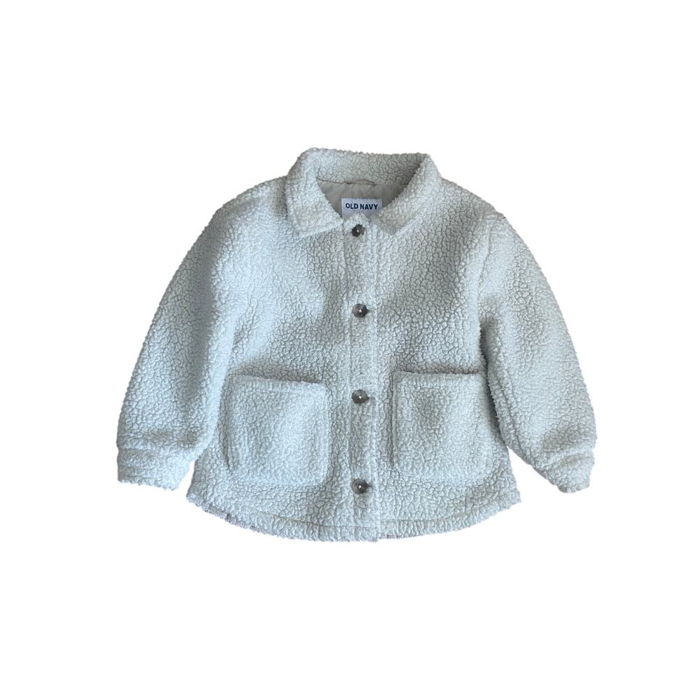 Old Navy Button Down Cream 5T #0311